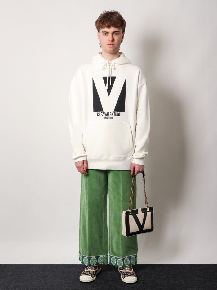 Valentino Garavani Cotton Sweatshirt With Chez Valentino Print