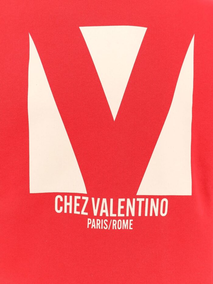 Valentino Garavani Cotton Sweatshirt With Frontal Chez Valentino Print