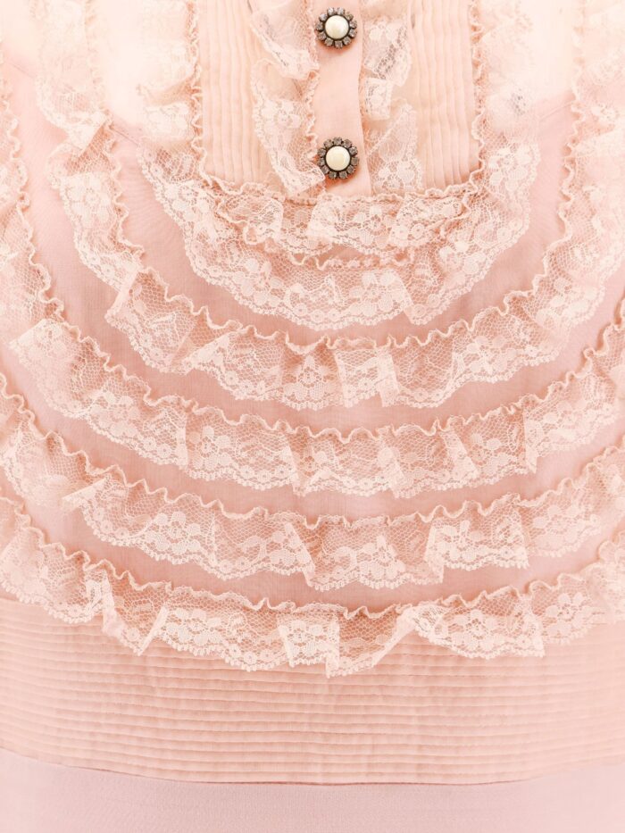 Valentino Garavani Couture Crepe Dress With Laces Profiles