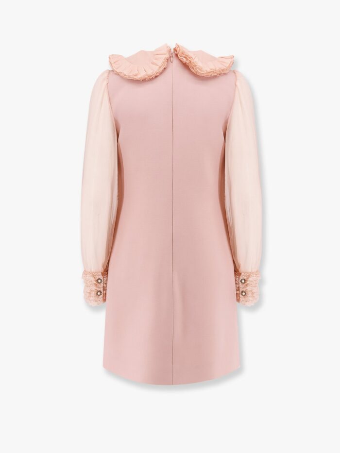 Valentino Garavani Couture Crepe Dress With Laces Profiles