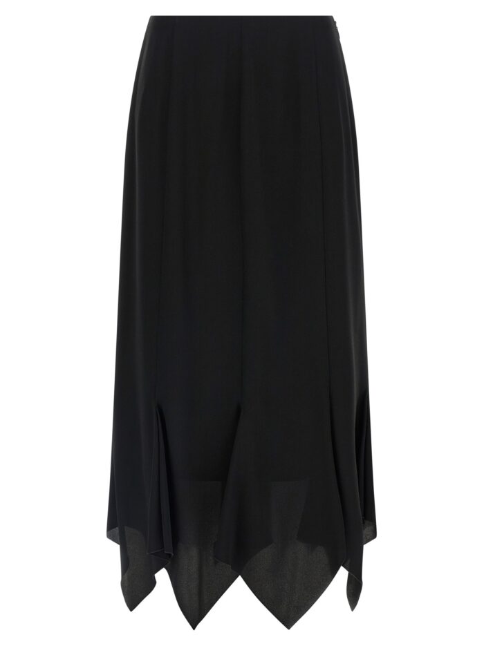 valentino garavani crêpe de chine skirt Valentino Garavani Crêpe De Chine Skirt