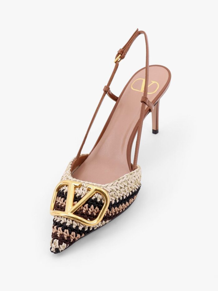 Valentino Garavani Crochet Fabric Slingback
