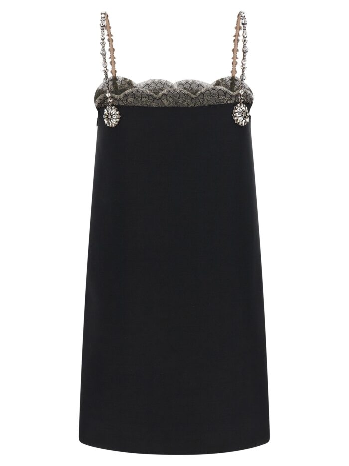 Valentino Garavani Crystal Embroidery Dress