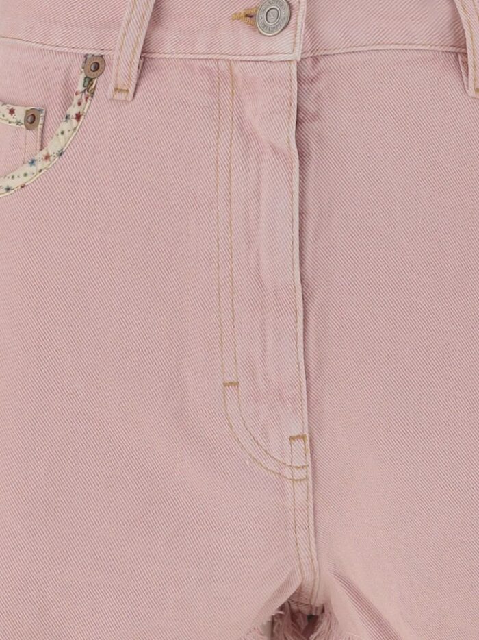 Valentino Garavani Denim Shorts With Frayed Edges