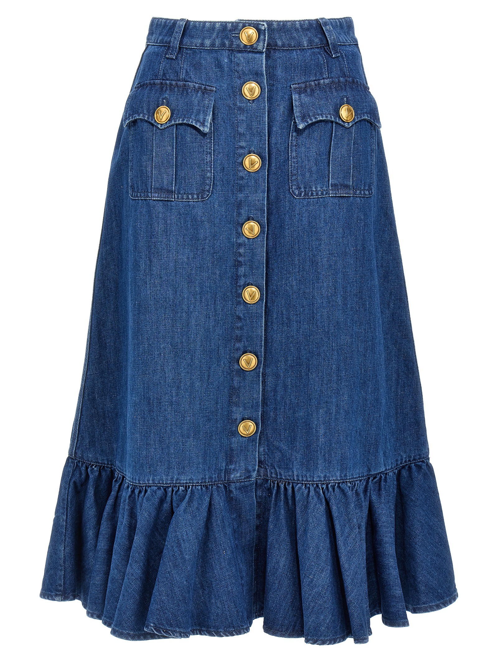 Valentino Garavani Denim Skirt