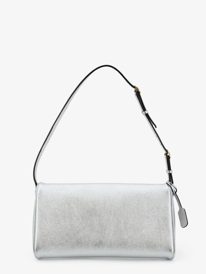 Valentino Garavani DeVain Laminated Leather Shoulder Bag
