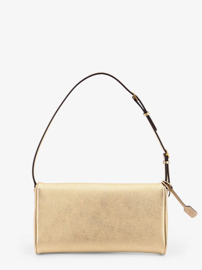 Valentino Garavani DeVain Laminated Leather Shoulder Bag