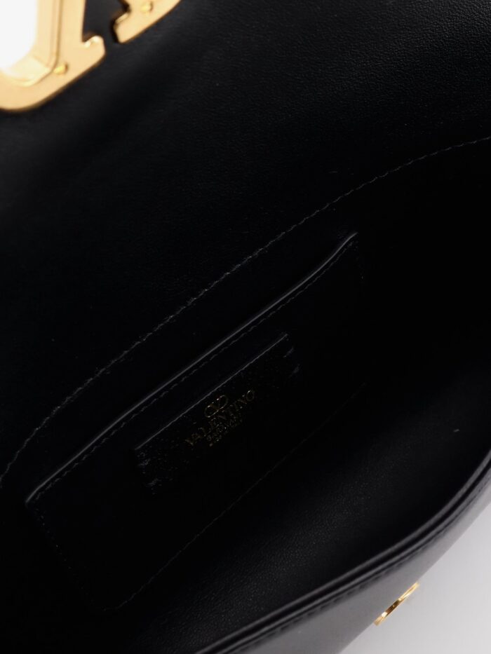 Valentino Garavani Devain Leather Shoulder Bag