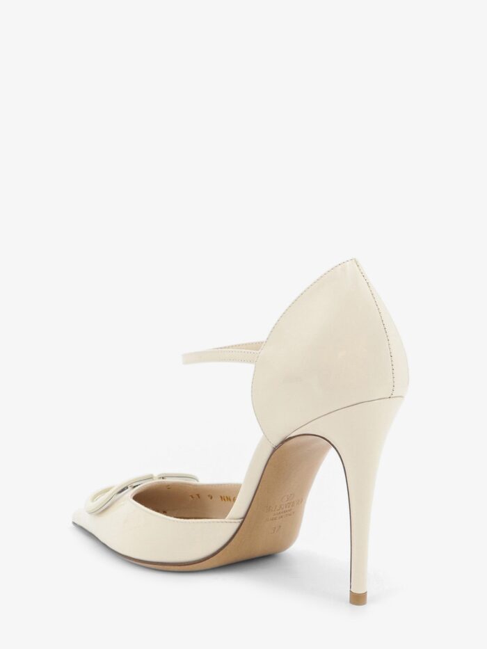 Valentino Garavani D'Orsay Patent Pumps With VLogo Signature