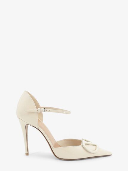 Valentino Garavani D'Orsay Patent Pumps With VLogo Signature