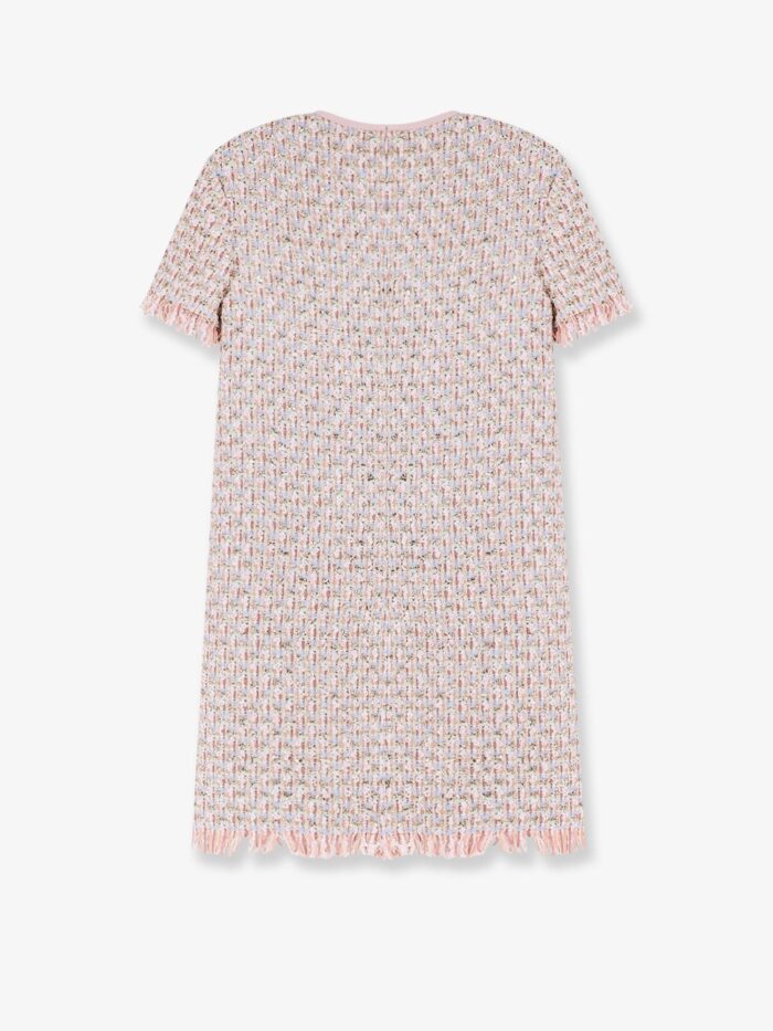 Valentino Garavani Embroidered Ribbon Tweed Dress