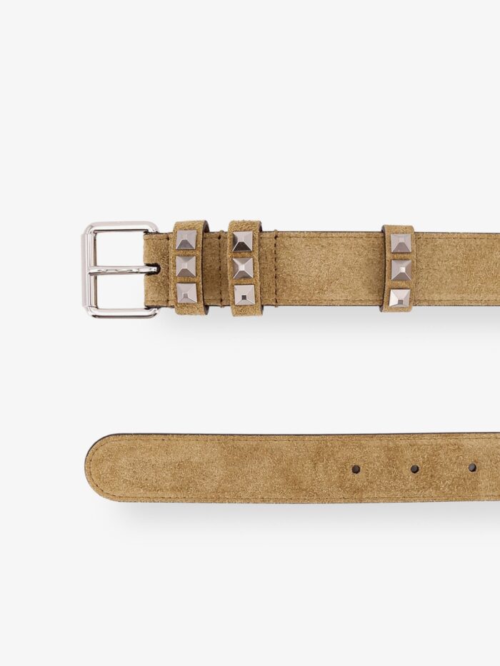 Valentino Garavani Flaneuse Suede Belt With Iconic Studs