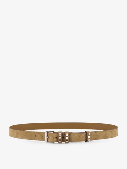 Valentino Garavani Flaneuse Suede Belt With Iconic Studs