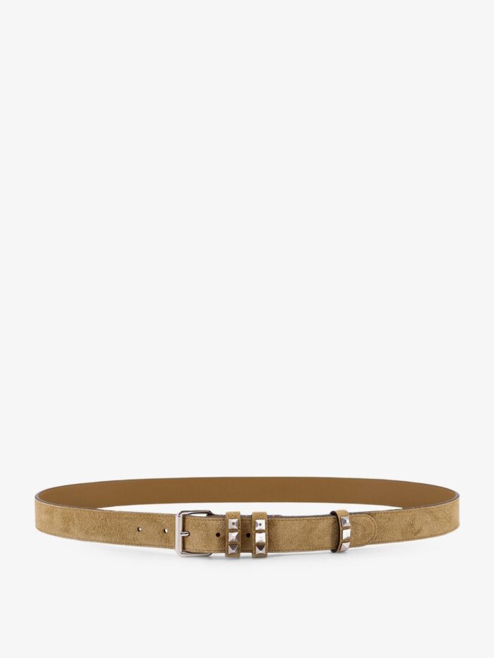 Valentino Garavani Flaneuse Suede Belt With Iconic Studs