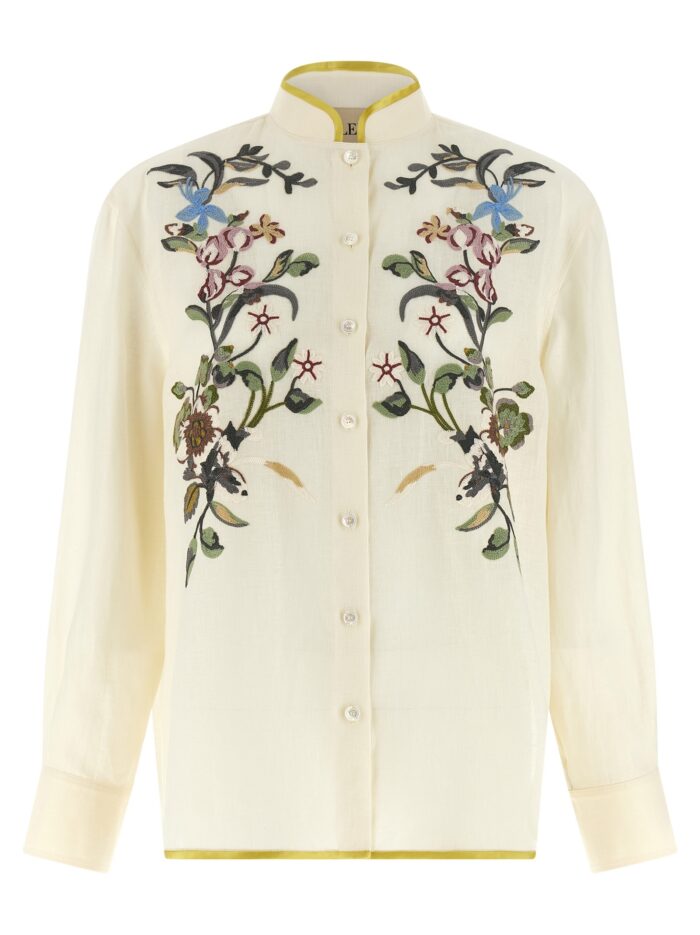 valentino garavani floral embroidery shirt Valentino Garavani Floral Embroidery Shirt