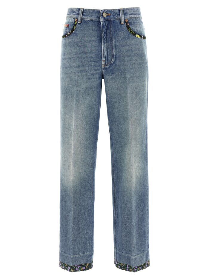 valentino garavani floral jeans Valentino Garavani Floral Jeans