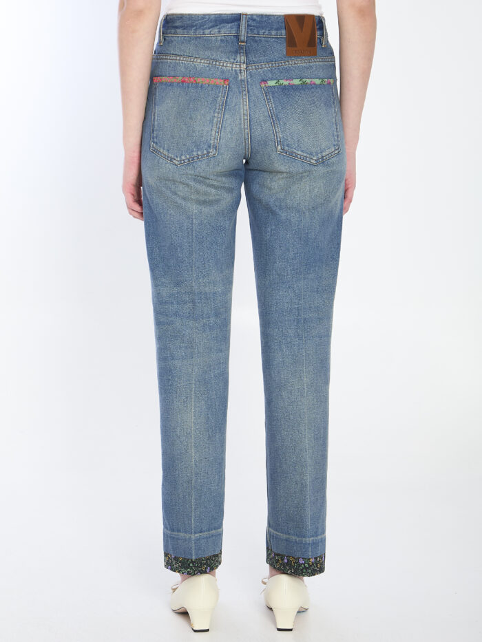 Valentino Garavani Floral print jeans