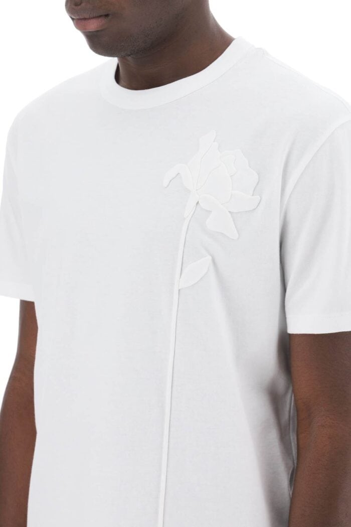 VALENTINO GARAVANI "flower Embroidered T-shirt