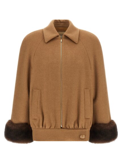 Valentino Garavani Fur Insert Caban