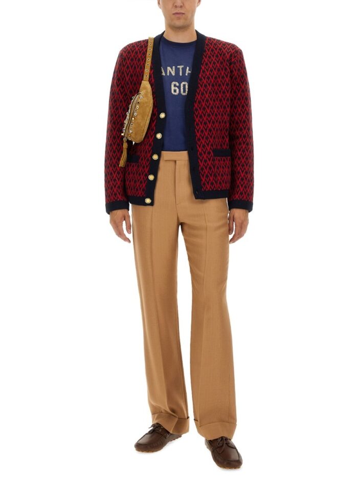 Valentino Garavani GABARDINE PANTS WITH LAPELS