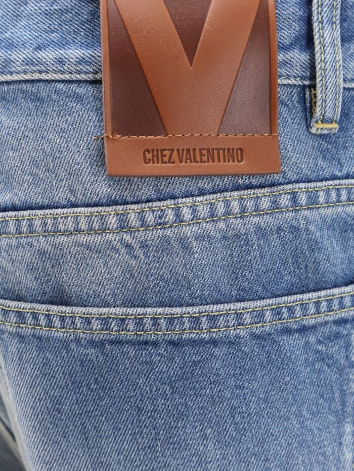 Valentino Garavani Jeans With Chex Valentino Detail