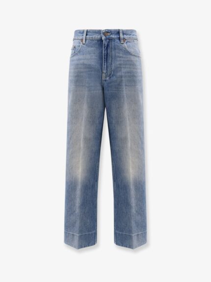 Valentino Garavani Jeans With Chex Valentino Detail