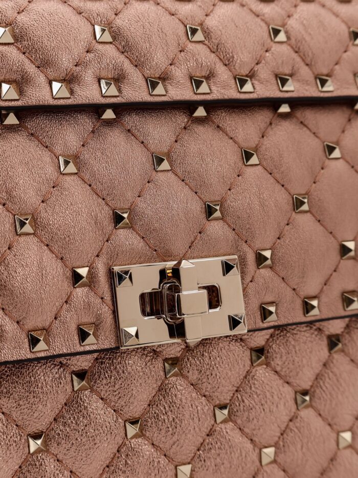 Valentino Garavani Laminated Leather Rockstud Spike Crossbody Bag
