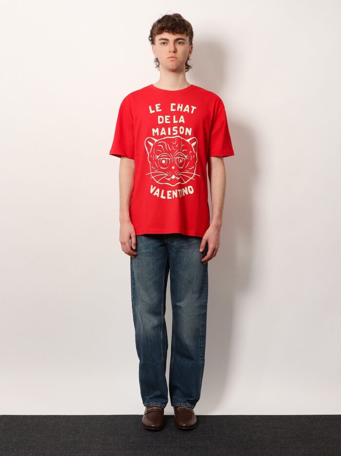 Valentino Garavani Le Chat De La Maison Cotton T-shirt