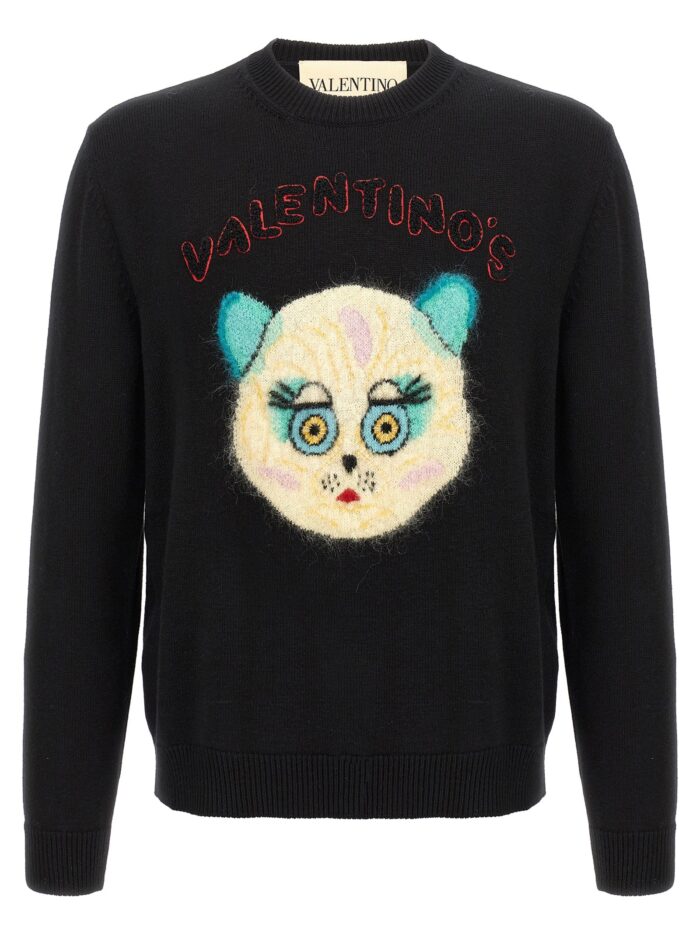 valentino garavani 'le chat de la maison' sweater Valentino Garavani 'Le Chat De La Maison' Sweater