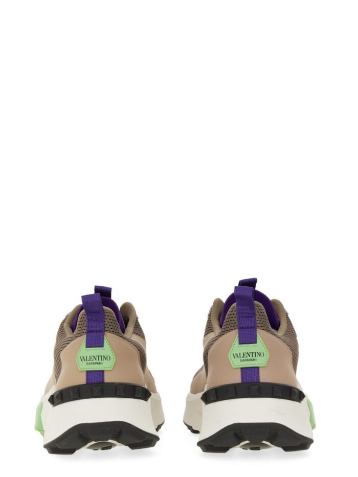 Valentino Garavani LEATHER AND MESH SNEAKER