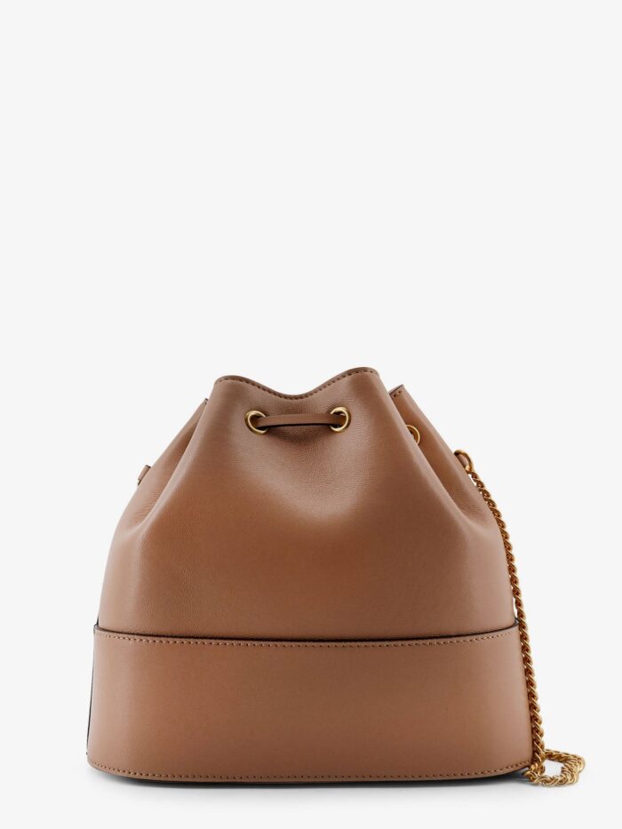 Valentino Garavani Leather Bucket Bag With VLogo Signature