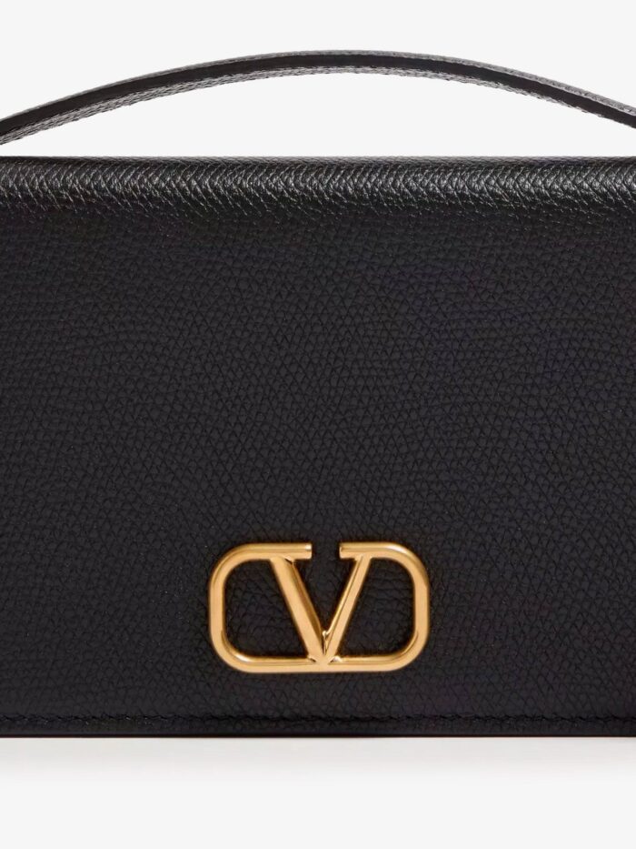Valentino Garavani Leather Crossbody Bag With VLogo Signature