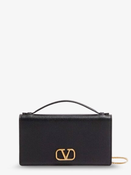 Valentino Garavani Leather Crossbody Bag With VLogo Signature