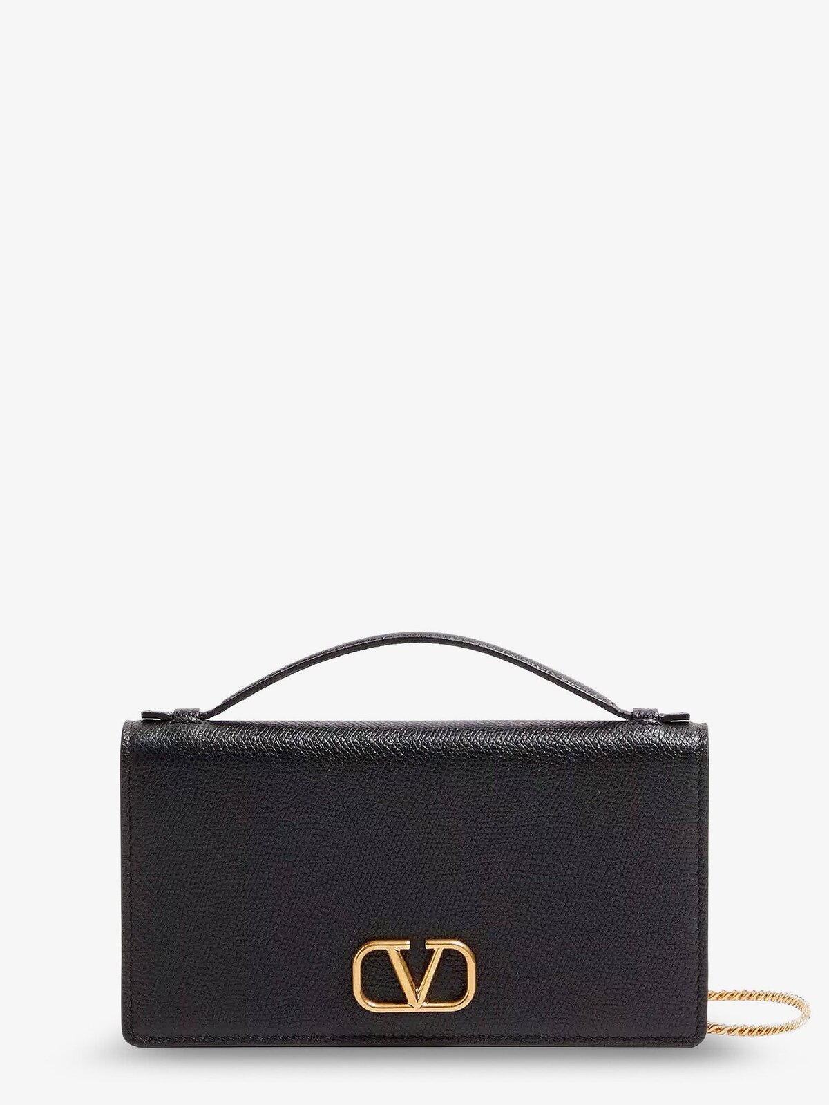 Valentino Garavani Leather Crossbody Bag With VLogo Signature