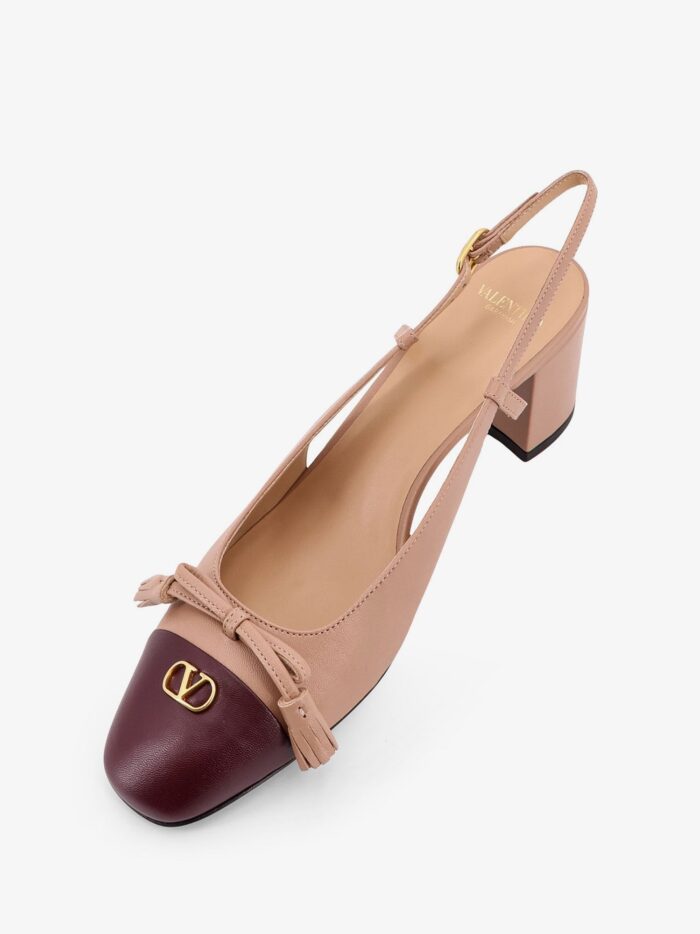 Valentino Garavani Leather Décolleté With Metal Logo