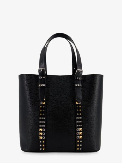 Valentino Garavani Leather Shoulder Bag With Iconic Studs