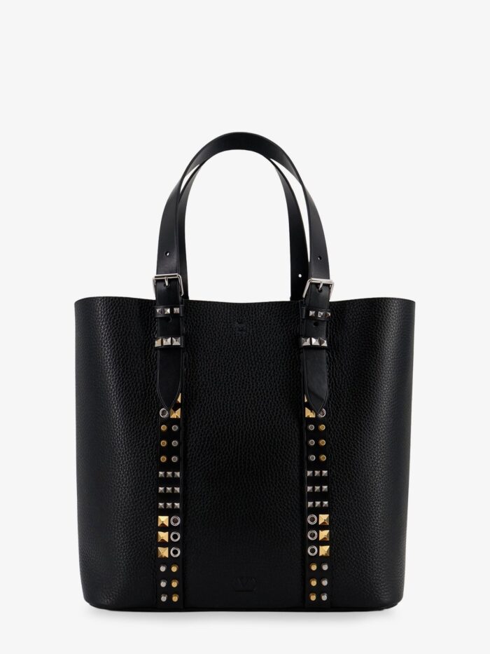 Valentino Garavani Leather Shoulder Bag With Iconic Studs