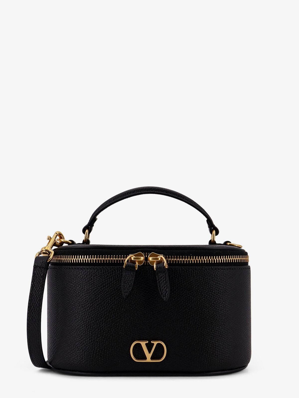 Valentino Garavani Leather Vanity Bag With VLogo Signature
