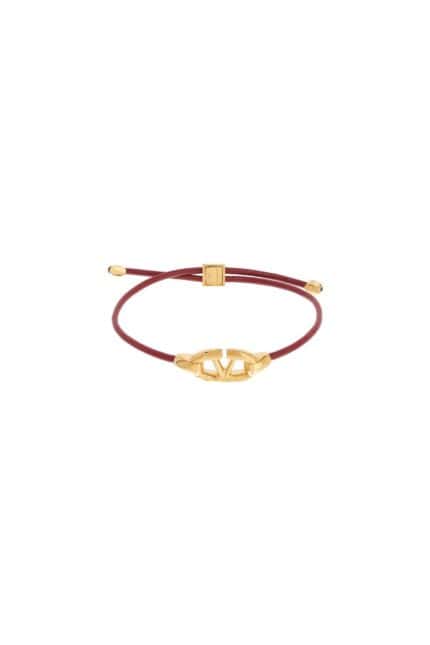 VALENTINO GARAVANI Leather Vlogo Bracelet 'the Bold