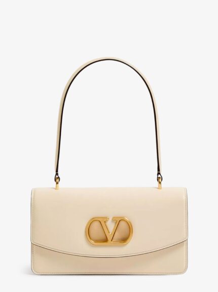 Valentino Garavani Leather Vlogo Shoulder Bag