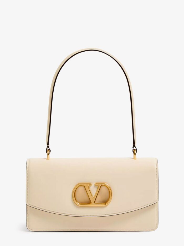Valentino Garavani Leather Vlogo Shoulder Bag
