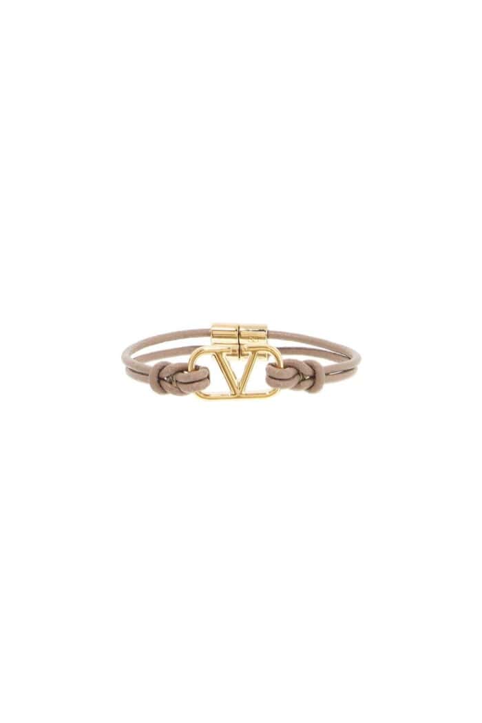 VALENTINO GARAVANI Leather Vlogo Signature Bracelet