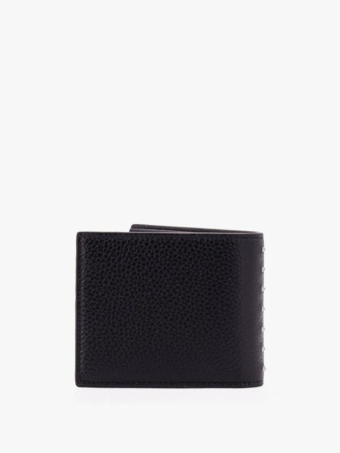 Valentino Garavani Leather Wallet With Iconic Studs