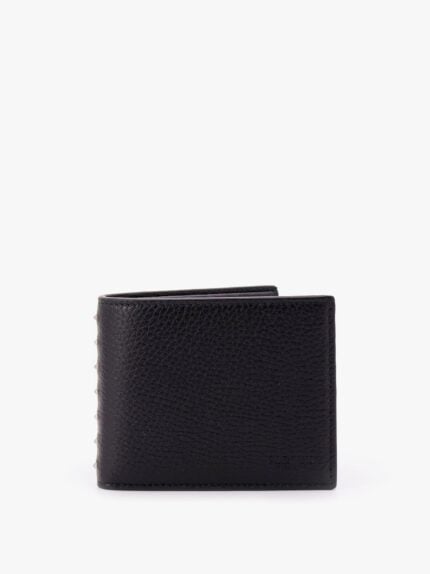 Valentino Garavani Leather Wallet With Iconic Studs