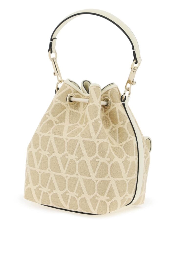 VALENTINO GARAVANI Loc Iconographer Toile Bucket Bag