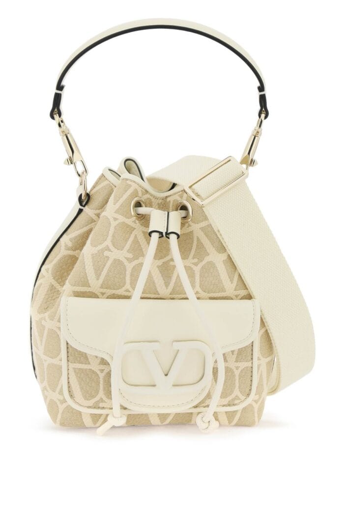 VALENTINO GARAVANI Loc Iconographer Toile Bucket Bag