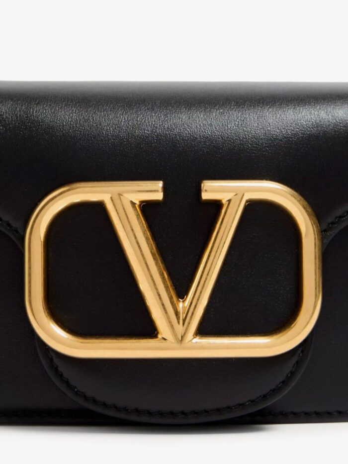 Valentino Garavani Locò Leather Shoulder Bag