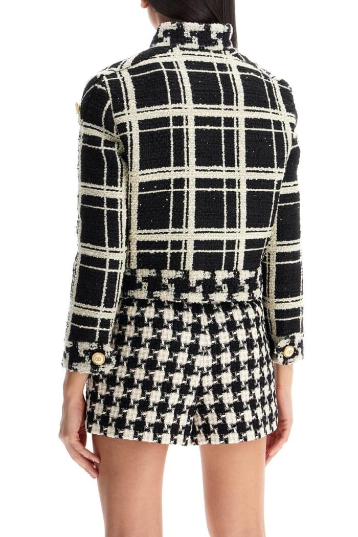 VALENTINO GARAVANI "macro Check Tweed Jacket For