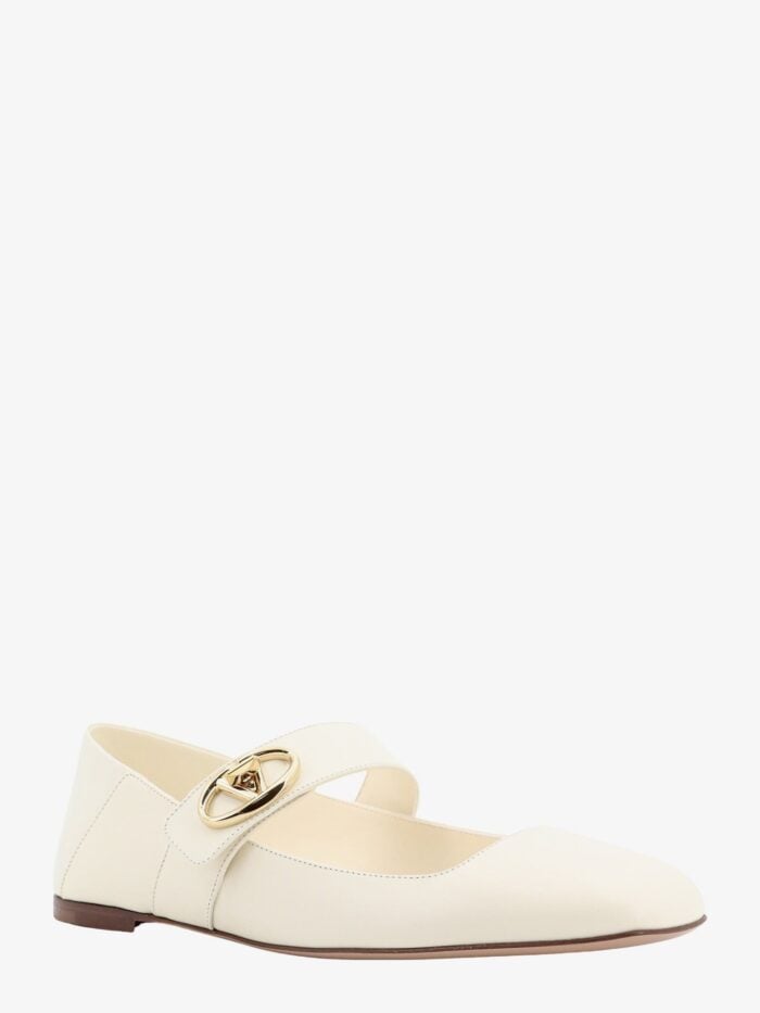 Valentino Garavani Mary-jane Leather Ballerinas With Vlogo Signature
