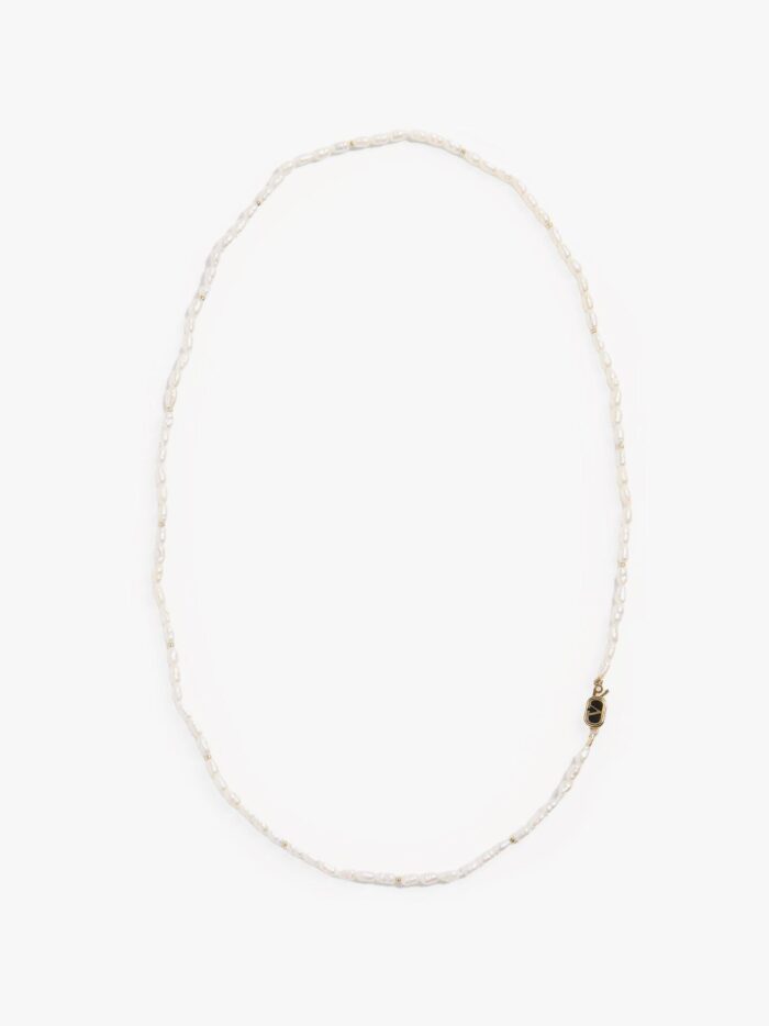 Valentino Garavani Metal Necklace With Pearls